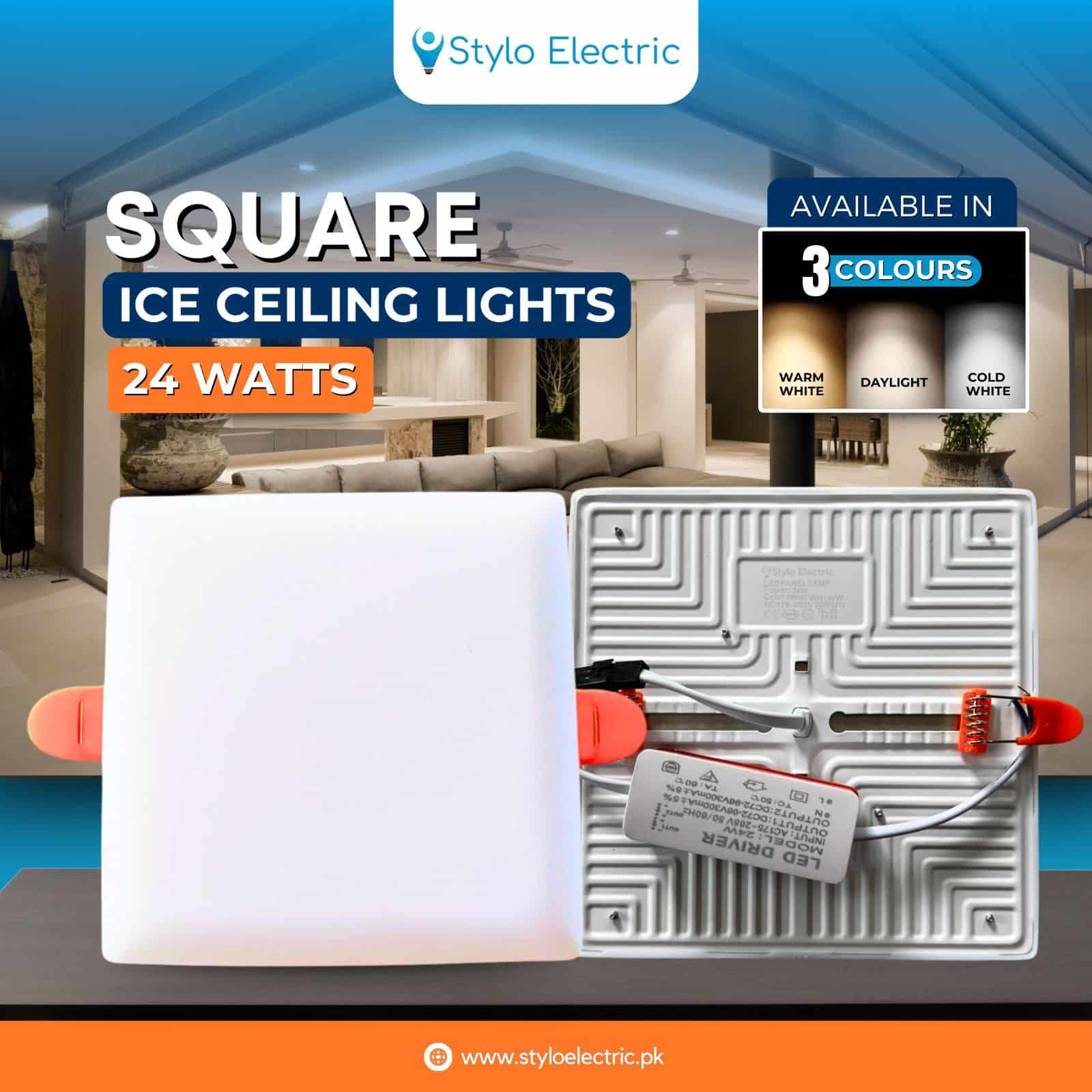 Square Ice Ceiling Lights